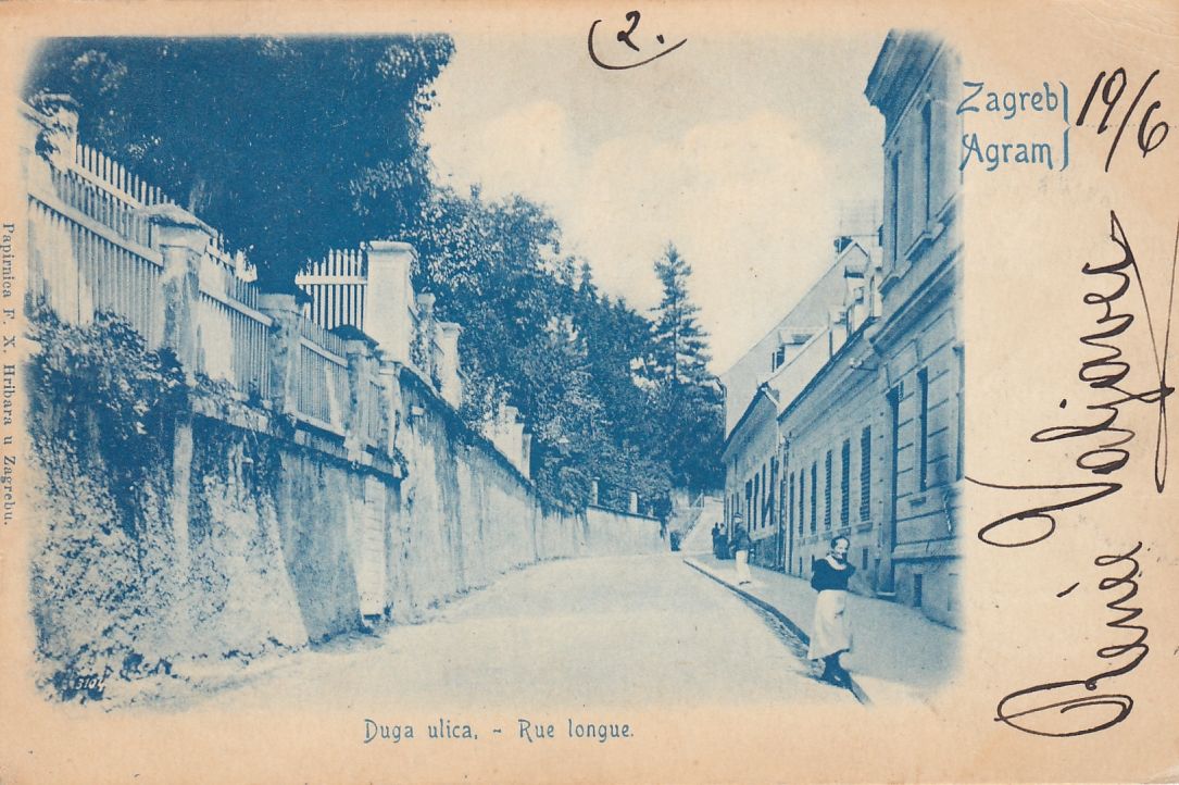 Duga ulica (današnja ulica Pavla Radića) 1900. godine